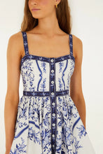 Load image into Gallery viewer, Farm Rio Porcelain Garden Off-White Sleeveless Mini Dress