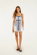 Load image into Gallery viewer, Farm Rio Porcelain Garden Off-White Sleeveless Mini Dress
