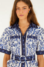 Load image into Gallery viewer, Farm Rio Porcelain Garden Off-White Mini Dress