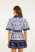 Load image into Gallery viewer, Farm Rio Porcelain Garden Off-White Mini Dress