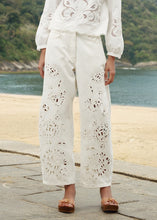 Load image into Gallery viewer, Farm Rio Richelieu Twill Pants - White