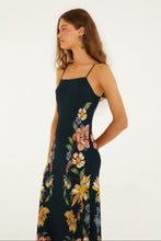 Load image into Gallery viewer, Farm Rio Dark Blue Maira Floral Maxi Dress