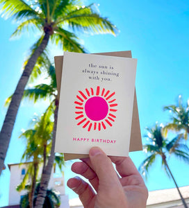 J.Falkner Cards Bright Sunshine Birthday