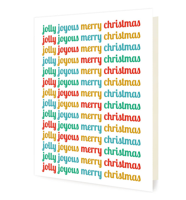 Night Owl Paper Goods xJolly Joyous Holiday Card