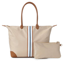 Load image into Gallery viewer, Haute Shore Nylon Striped Tote Bag - 3 Colors