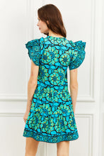 Load image into Gallery viewer, Love the Label Ember Dress - Shania Turquoise Print