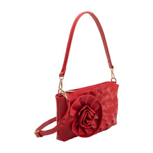 Load image into Gallery viewer, Melie Bianco Florence Recycled Vegan Shoulder Bag - Red