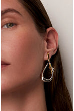 Load image into Gallery viewer, Jenny Bird Egret Hoops - Two-Tone