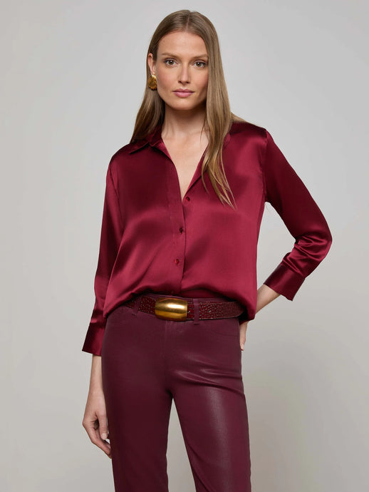 L'Agence Dani Silk Blouse - 4 Colors