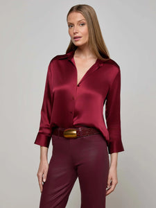 L'Agence Dani Silk Blouse - 4 Colors