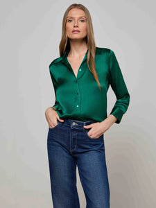 L'Agence Dani Silk Blouse - 4 Colors