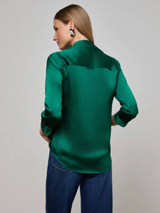 L'Agence Dani Silk Blouse - 4 Colors