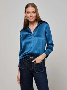 L'Agence Dani Silk Blouse - 4 Colors