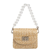 Load image into Gallery viewer, Melie Bianco Krystal Mini Straw Crossbody Bag - Natural