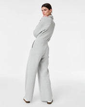 Load image into Gallery viewer, Spanx AirEssentials Long Sleeve Wide Leg Jumpsuit - Light Heather Grey