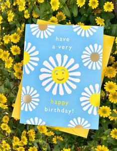 J.Falkner Cards Happy Daisies Birthday Card