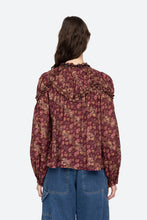 Load image into Gallery viewer, Sea Giulia L/S Button Down Top - Maroon