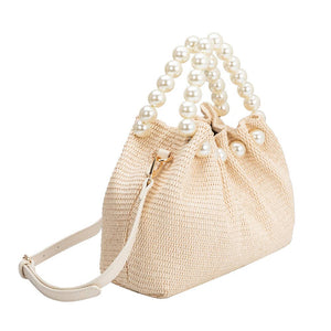 Melie Bianco Josie Small Straw Top Handle Bag - 2 Colors