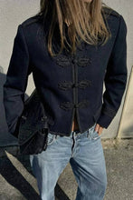 Load image into Gallery viewer, Military-Inspired Blazer - Navy