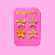Load image into Gallery viewer, Taylor Elliott Designs Mini Claw Clips - Gold Confetti Stars