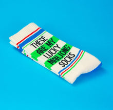 Load image into Gallery viewer, Gumball Poodle - These Are My Lucky Mahjong Socks Gym Crew Socks
