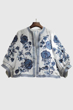 Load image into Gallery viewer, Soli Echo - Floral Open-Front Jacket: WHITE / One Size