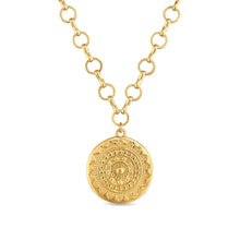 Load image into Gallery viewer, Amelia Rose Jewelry Sun Medallion Pendant Necklace