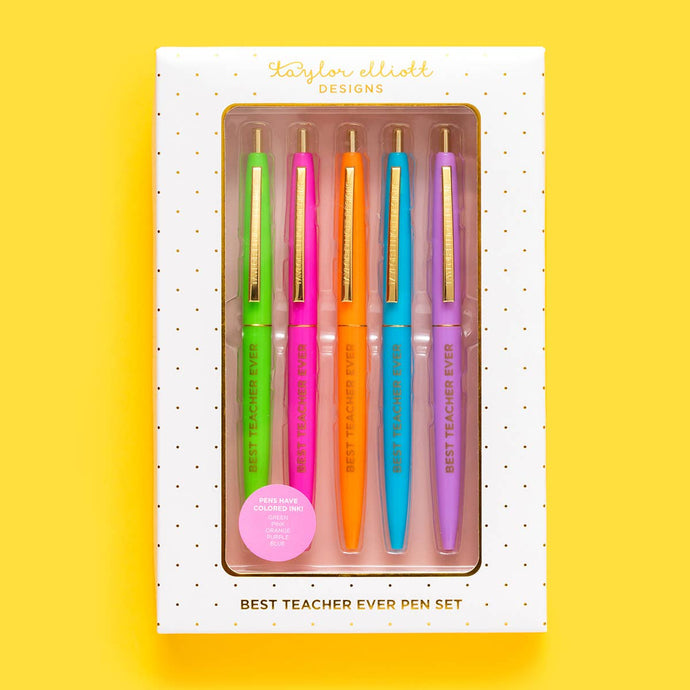 Taylor Elliott Designs Teacher Appreciation Pen Set