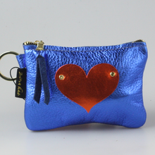 Load image into Gallery viewer, Zina Kao The Kara Metallic Applique Wallet - HEART