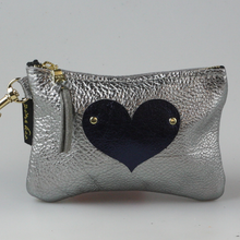 Load image into Gallery viewer, Zina Kao The Kara Metallic Applique Wallet - HEART