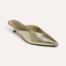 Load image into Gallery viewer, Yosi Samra Nolita Heel - Gold Nappa Leather
