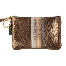 Load image into Gallery viewer, Zina Kao The Kara Metallic Applique Wallet - NEUTRAL RAINBOW