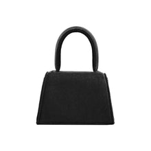 Load image into Gallery viewer, Melie Bianco Sabrina Mini Velvet Top Handle Bag - Black