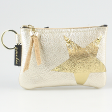 Load image into Gallery viewer, Zina Kao The Kara Metallic Applique Wallet - SIDE STAR