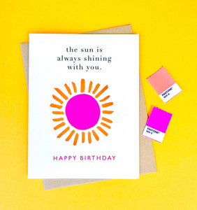 J.Falkner Cards Bright Sunshine Birthday