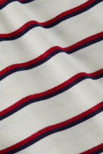 Load image into Gallery viewer, L&#39;Agence Lucille Striped Boatneck Top -  Red/Navy/White Stripe