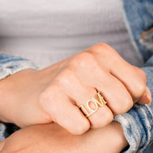 Load image into Gallery viewer, Pavé Love Ring - 2 Colors