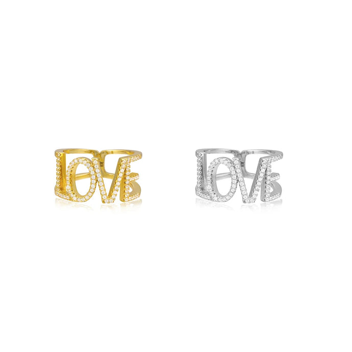 Pavé Love Ring - 2 Colors