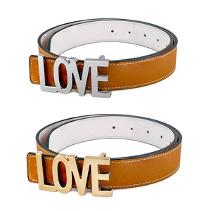 LOVE Reversible Belt - 2 Colors