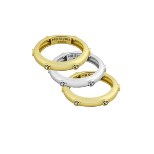 Metal Stackable Bands - 2 Colors