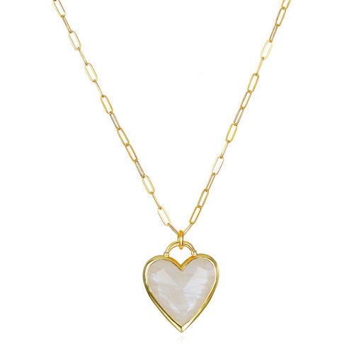 Amelia Rose Jewelry Framed Heart Necklace - 2 Colors