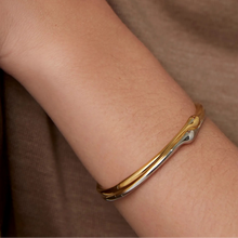 Load image into Gallery viewer, Jenny Bird Egret Bangle - Two-Tone