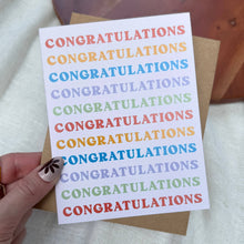 Load image into Gallery viewer, Big Moods Congratulations Multicolor Greatting Card
