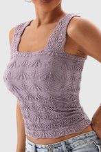 Load image into Gallery viewer, Soli Echo - Textured Sleeveless Tank Top: BLACK / S