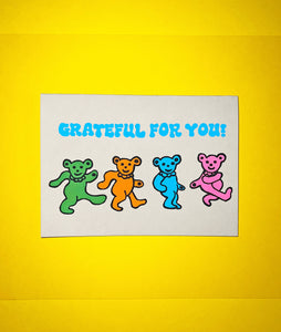 Alphabet Studios Grateful For You Greeting Card