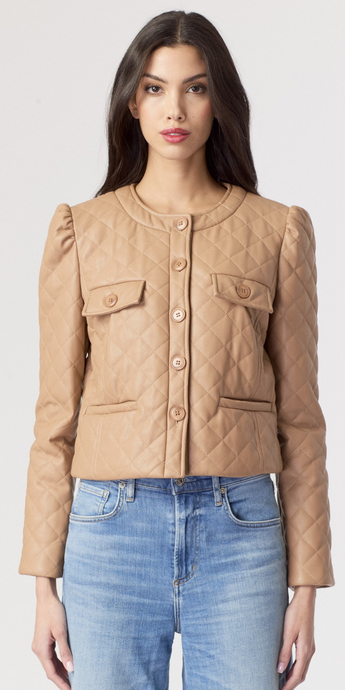 J. Society Quilted Vegan Leather Jacket - 3 Colors