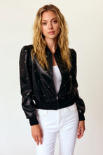 Load image into Gallery viewer, J. Society Puff Sleeve Grommet Jacket - Black