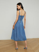 Load image into Gallery viewer, L&#39;Agence Esmeralda Chambray Dress - Stokes