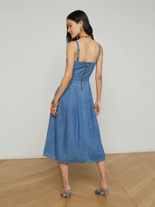 L'Agence Esmeralda Chambray Dress - Stokes