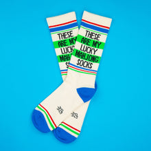 Load image into Gallery viewer, Gumball Poodle - These Are My Lucky Mahjong Socks Gym Crew Socks